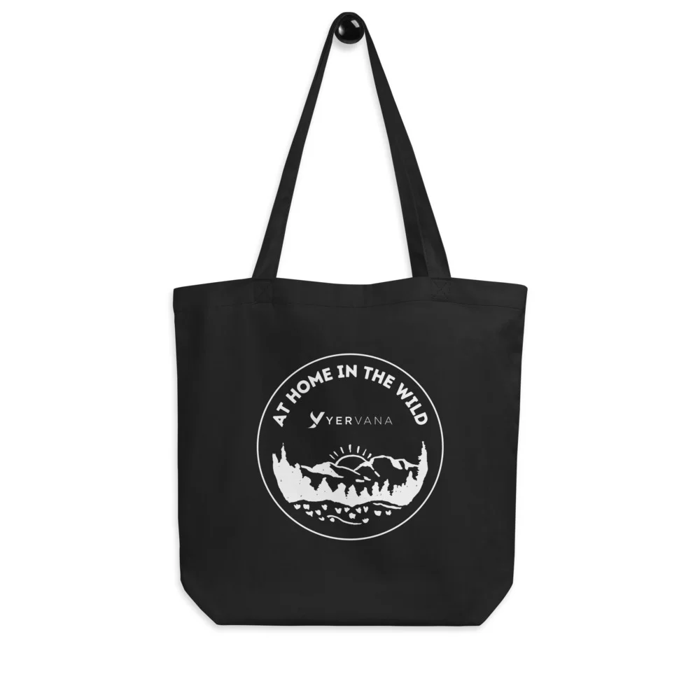 ‘At Home in The Wild’ Eco Tote Bag in Black